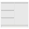 vidaXL Credenza con Cassetto Bianco 71x35x65 cm in Legno Multistrato