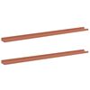 vidaXL Scaffale da parete 2 pcs Rosso 115 x 9 x 3 cm Legno multistrato