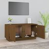 vidaXL Mobile Porta TV ambra 80x35x40,5 cm in Legno Massello di Pino