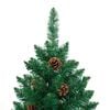 vidaXL Albero di Natale snodato con 300 LED con supporto Verde 210 cm