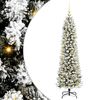 vidaXL Albero di Natale artificiale con 150 LED Verde e bianco 150 cm