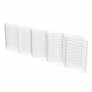 vidaXL Gabbione in Rete in Acciaio Zincato 300x30x100 cm