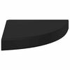 vidaXL Scaffale Angolare a Parete Nero 25x25x3,8 cm in MDF