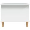 vidaXL Tavolino da Salotto Bianco 90x50x40 cm in Legno Multistrato