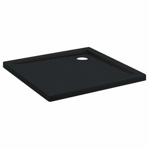 vidaXL Vassoio base doccia con punti 80 x 80 x 4 cm ABS Nero