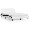 vidaXL Giroletto Dover Nero e Bianco 140x200 cm in Similpelle