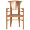 vidaXL Set da Pranzo per Giardino 5 pz in Legno Massello di Teak