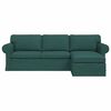 vidaXL Divano Verde Scuro 215 x 138 x 80 cm Tessuto