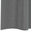 vidaXL Tende in Voile con Tasche per Aste 2 pz Grigio Scuro