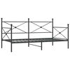 vidaXL Dormeuse senza Materasso Nero 100x200 cm in Acciaio