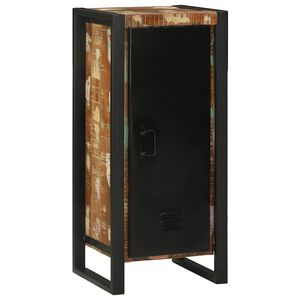 vidaXL Mobile da Bagno con porta Marrone Legno Recuperato Massello