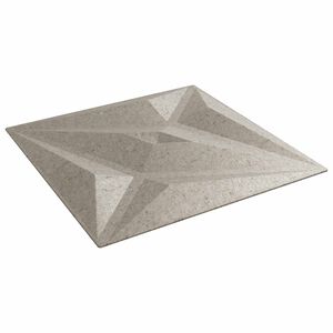 vidaXL Pannelli da parete 12 pz 50 x 50 cm Beton Stella Schiuma XPS