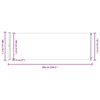 vidaXL Tenda da Sole Laterale Retrattile per Patio 200x600 cm Grigia
