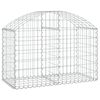 vidaXL Cesto Gabbione ad Arco 100x50x60/80 cm Ferro Zincato