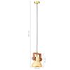 vidaXL Lampada a Sospensione Industriale 25 W Ottone Rotonda 19 cm E27