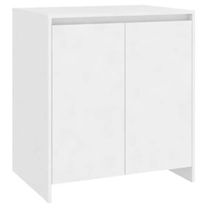 vidaXL Credenza Bianca 70x41x75 cm in Legno Multistrato