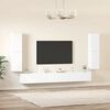 vidaXL Set di Mobili Porta TV 7 pz Bianco in Legno Multistrato