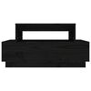 vidaXL Tavolino da Salotto Nero 80x55x40,5 cm Legno Massello di Pino