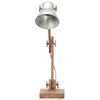 vidaXL Lampada da Scrivania Industriale Argento Rotonda 58x18x90cm E27