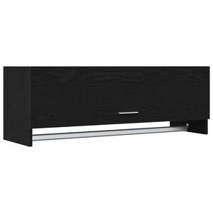 vidaXL Guardaroba Rovere Nero 100 x 32,5 x 35 cm Legno ingegnerizzato