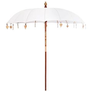 vidaXL Parasol Balinese Crema 215 x 215 x 260 cm