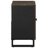 vidaXL Mobile Lavabo Nero 62x33x58 cm Legno Massello di Mango