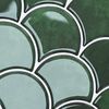 vidaXL Piastrella a scaglie di pesce 50 pcs Verde Scuro 30 x 30 cm