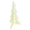 vidaXL Albero di Natale con 240 LED Bianco caldo 180 cm PET