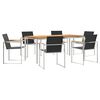 vidaXL Set da Pranzo per Giardino 7 pz