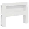 vidaXL Testata del letto Bianco Lucido Legno ingegnerizzato