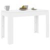 vidaXL Tavolo da Pranzo Bianco Lucido 120x60x76 cm Legno Multistrato