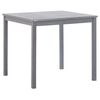 vidaXL Tavolo da Giardino Grigio 80x80x74 cm Legno Massello di Acacia