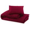 vidaXL Set Copripiumino Bordeaux 135x200 cm in Microfibra Leggera