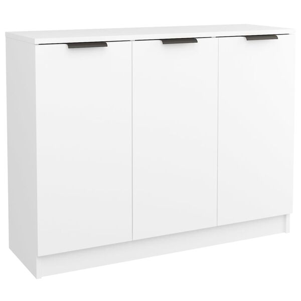 vidaXL Credenza Bianca 90,5x30x70 cm in Legno Multistrato