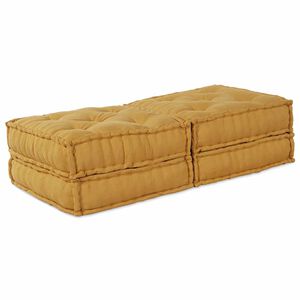 vidaXL Unit&agrave; di Divano Modulare 2 pz Tessuto Giallo 140 x 70 x 36 cm