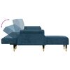 vidaXL Divano Letto a L Blu 271x140x70 cm in Velluto