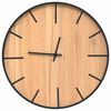 vidaXL Orologio a Parete Marrone &Oslash;39 cm in Ferro e Legno Multistrato