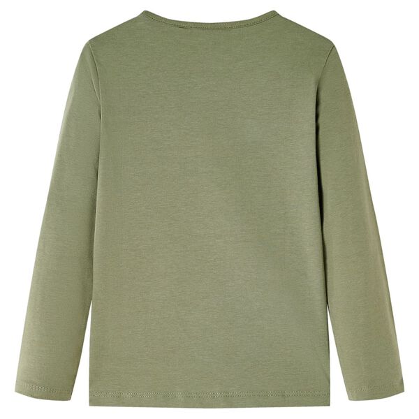 Maglietta per Bambini a Maniche Lunghe Cachi 128