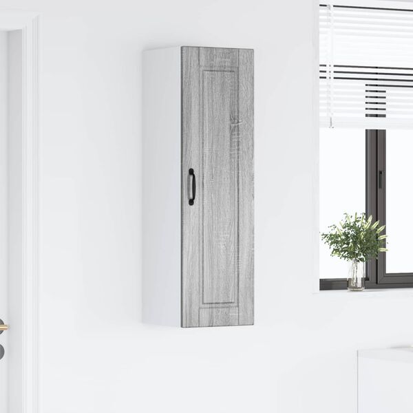 vidaXL Mobile da cucina con lo scaffale Grigio Sonoma 30 x 31 x 100 cm