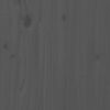 vidaXL Giroletto in Legno Massello Grigio 75x190 cm Small Single