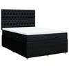 vidaXL Giroletto a Molle con Materasso Nero 140x190 cm in Tessuto