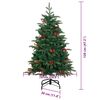 vidaXL Albero di Natale artificiale con 150 LED Verde 120 cm