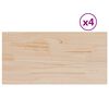 vidaXL Piani Tavolo 4 pz 90x45x2,5 cm Rettangolare Legno Massello Pino