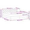 vidaXL Letto a molle con materasso Talpa 200 x 180 cm Poliestere