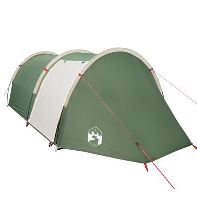 vidaXL Tenda da Campeggio per 4 Persone Verde Impermeabile