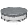 Bestway Copertura per piscina &Oslash;4,57 m Rotondo Poliestere Grigio