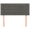 vidaXL Testiera Grigio Scuro 80x5x78/88 cm in Velluto