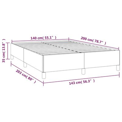 vidaXL Giroletto Verde Scuro 140x200 cm in Velluto