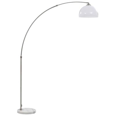 vidaXL Lampada ad Arco 60 W Argento E27 200 cm