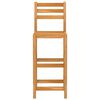 vidaXL Set da Bar da Giardino 3 pz in Legno Massello di Acacia